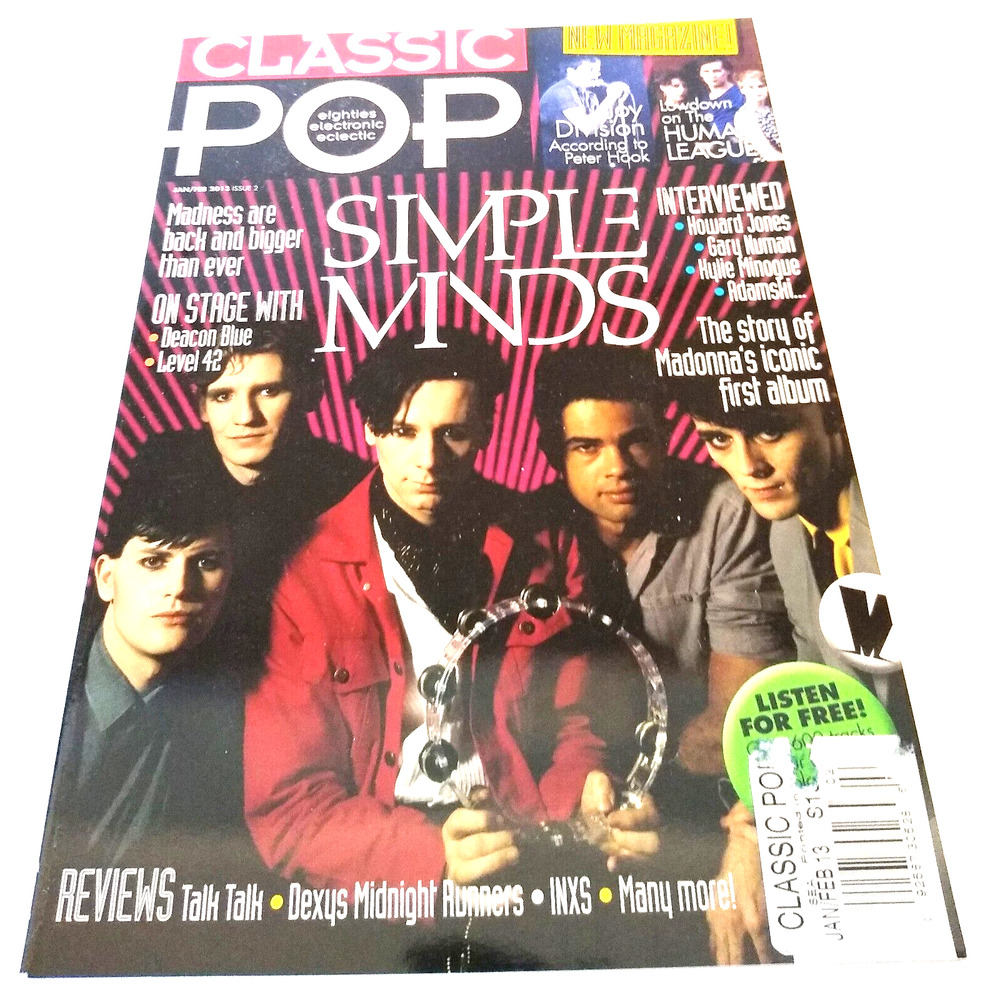 Classic Pop UK Magazine Jan/Feb 2013 Simple Minds Human League Joy Division